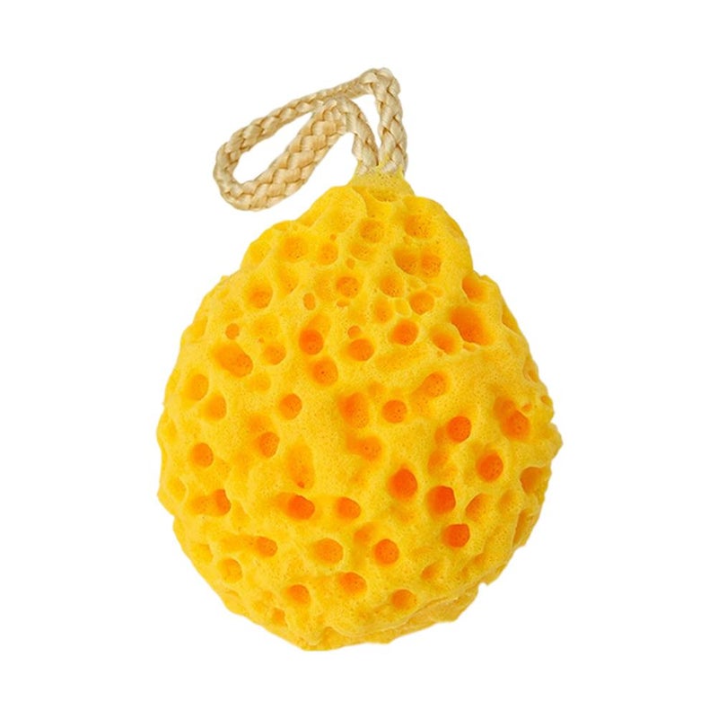 Cheese bath ball, extra-dense honeycomb bath sponge, children's bath foam, won't scatter, large size bath ball.